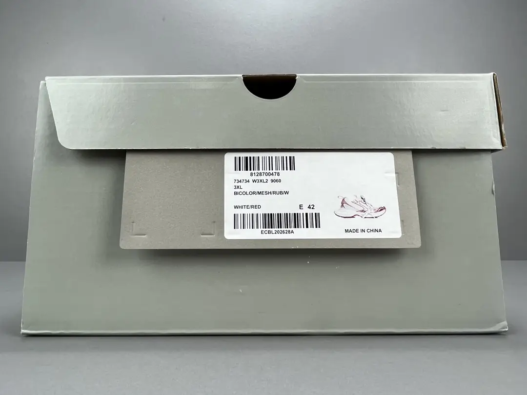 Nike Jordan 1 Retro High OG 734734 W3XL2 Style 9060 white/red bicolor mesh rubber sneakers