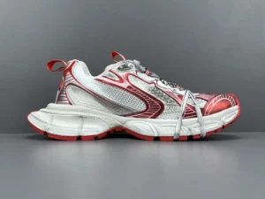 Balenciaga Track 3.0 sneaker style 542436 white red mesh and synthetic material running shoe