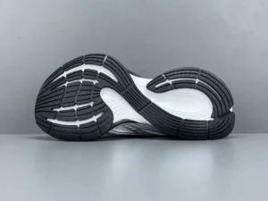 Balenciaga Track sneaker outsole black and white rubber sole with grip pattern and branding embossed