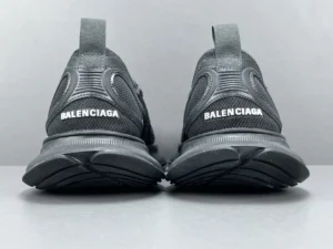 Balenciaga CIRCUIT print sneakers showcasing rear view with logo, designed for comfort and style, suitable for outdoor activities.