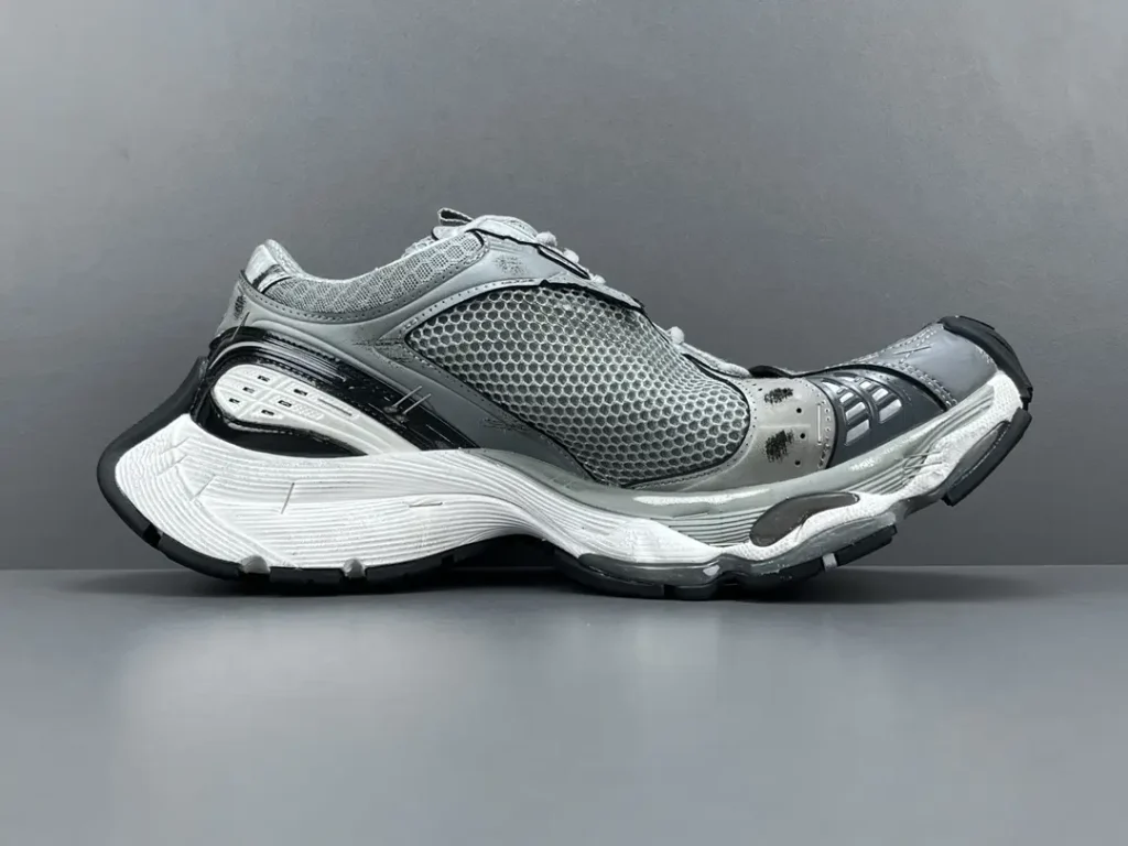 Balenciaga Track 2 Sneaker 620228 W2GB3 1410 grey black white mesh leather sport style