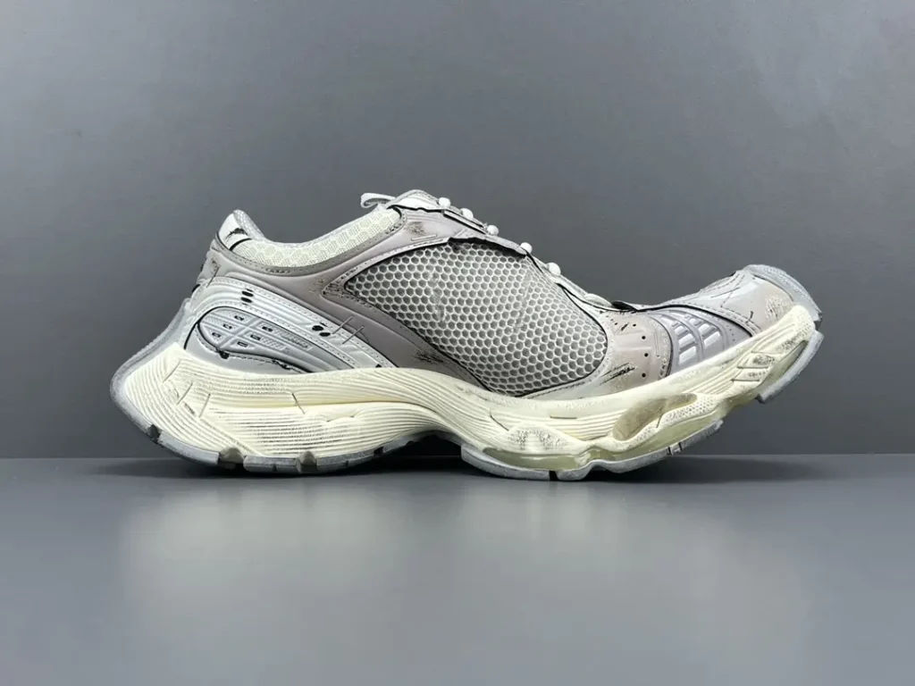 Balenciaga Track 2 sneaker white gray beige mixed mesh and synthetic material with chunky sole