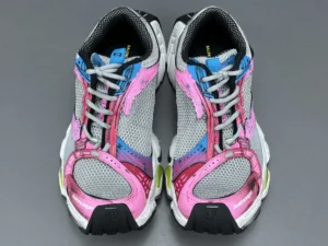 Balenciaga Track 2 sneaker 42 pink blue grey mesh leather upper with rubber sole