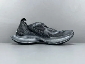 Li-Ning Max 2021 Black/Anthracite mesh running sneakers with thick cushioned sole and pull tab