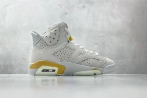 Nike Air Jordan 6 Retro DH0690-100 Light Bone/Pale Ivory-Gorge Green suede sneakers