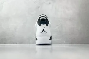 Nike Jordan 6 Retro CT8529-061 White/Black speckled accents leather sneaker back view