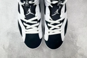 Nike Jordan 6 Retro CT8529-011 black white leather and synthetic basketball sneakers