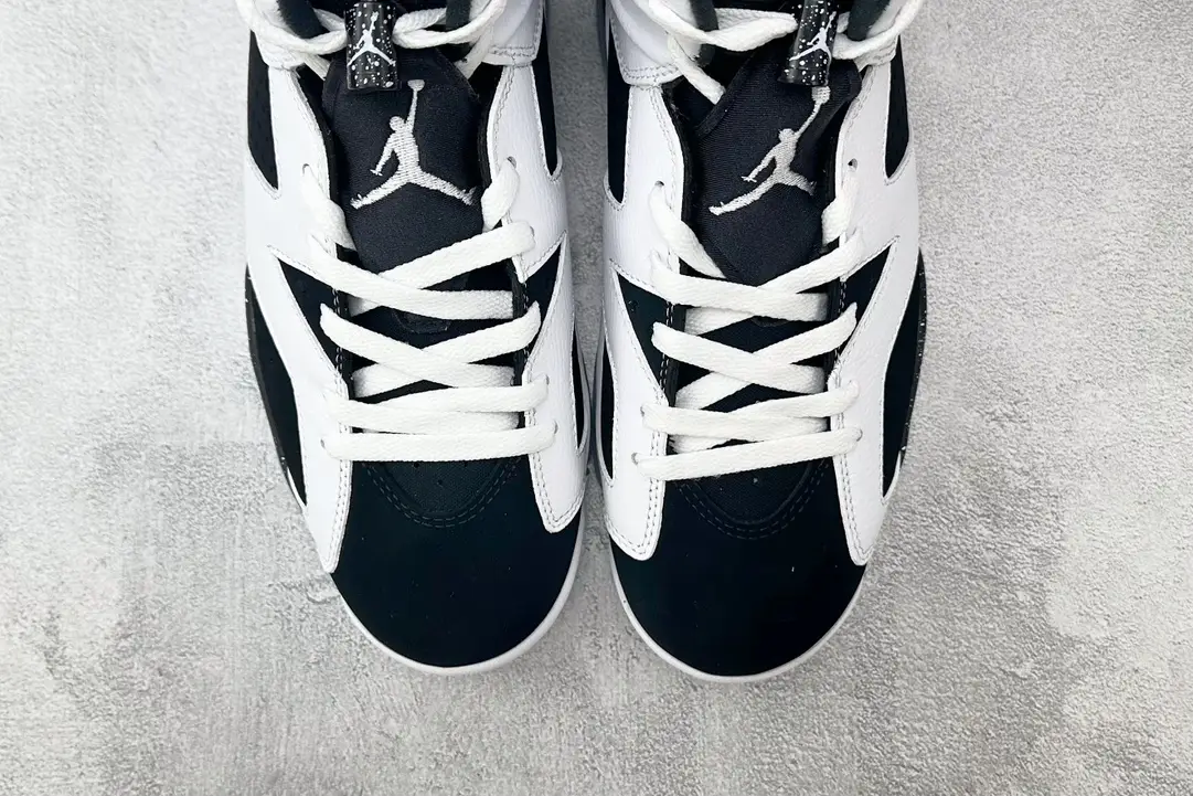 Nike Jordan 6 Retro CT8529-011 black white leather and synthetic basketball sneakers