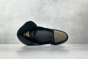 Nike Jordan 1 Retro High OG Travis Scott Style CD4487-100 black/olive green leather sneaker