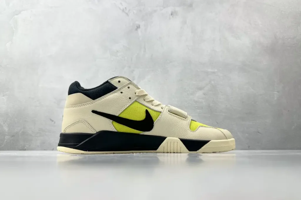 Nike Air Trainer 1 Mid white black arrowwood mesh and leather sneakers