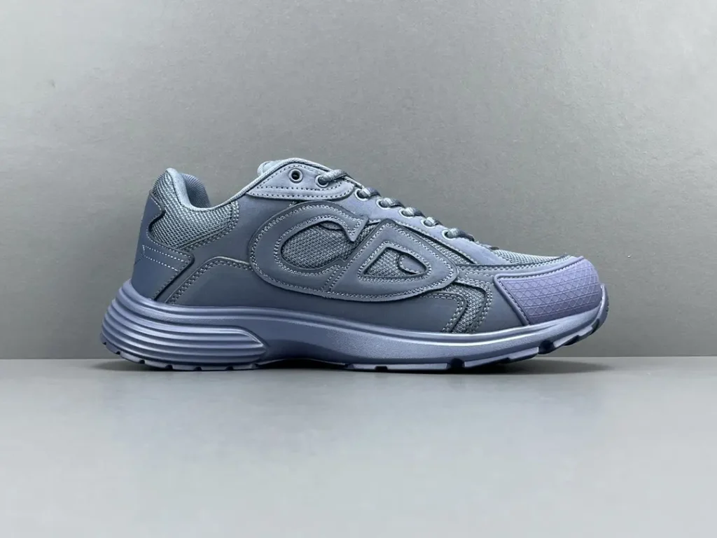 CDG Sneakers Grey colorway synthetic and mesh material lightweight design
