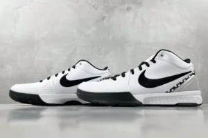 Nike Zoom Kobe 4 "Mambacita" G shoes in white and black colorway, showcasing sleek design and signature Nike branding, featured in product listing for $139.00.
