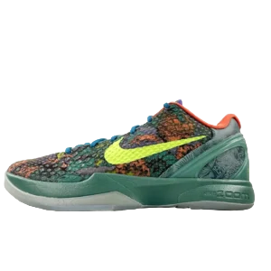 Nike Kobe 6 Protro Think Green yellow black green multicolor snakeskin sneakers