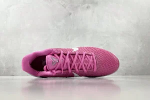 Nike Kobe 6 Protro pink white snakeskin textured leather basketball sneakers