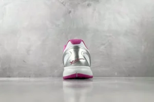 Nike Zoom Pegasus Turbo 2 white silver pink mesh running sneakers with signature detail on heel