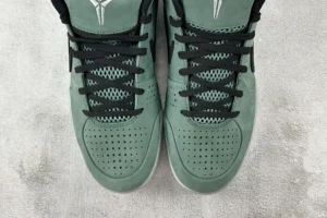 Nike Air Jordan 6 Retro Medium Olive black laces nubuck leather sneakers