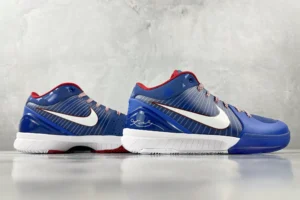Nike Zoom Kobe IV Protro "USA" blue red white synthetic sneakers