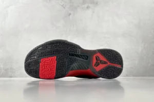 Nike Kobe 6 Protro Red Black rubber outsole basketball sneakers with carbon fiber shank plate