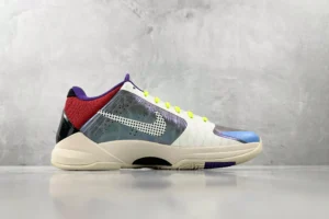 Nike Kobe 6 Protro White black purple red synthetic leather basketball sneakers