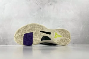 Nike Kobe 5 Protro white purple neon green rubber outsole basketball sneakers