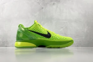 Nike Kobe 6 Protro bright green black mesh and synthetic basketball sneakers