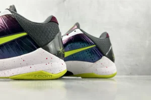 Nike Kobe 5 Protro sneaker blue purple black neon yellow leather synthetic material