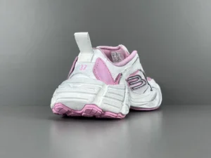 Balenciaga Track sneaker white pink leather and mesh with chunky sole