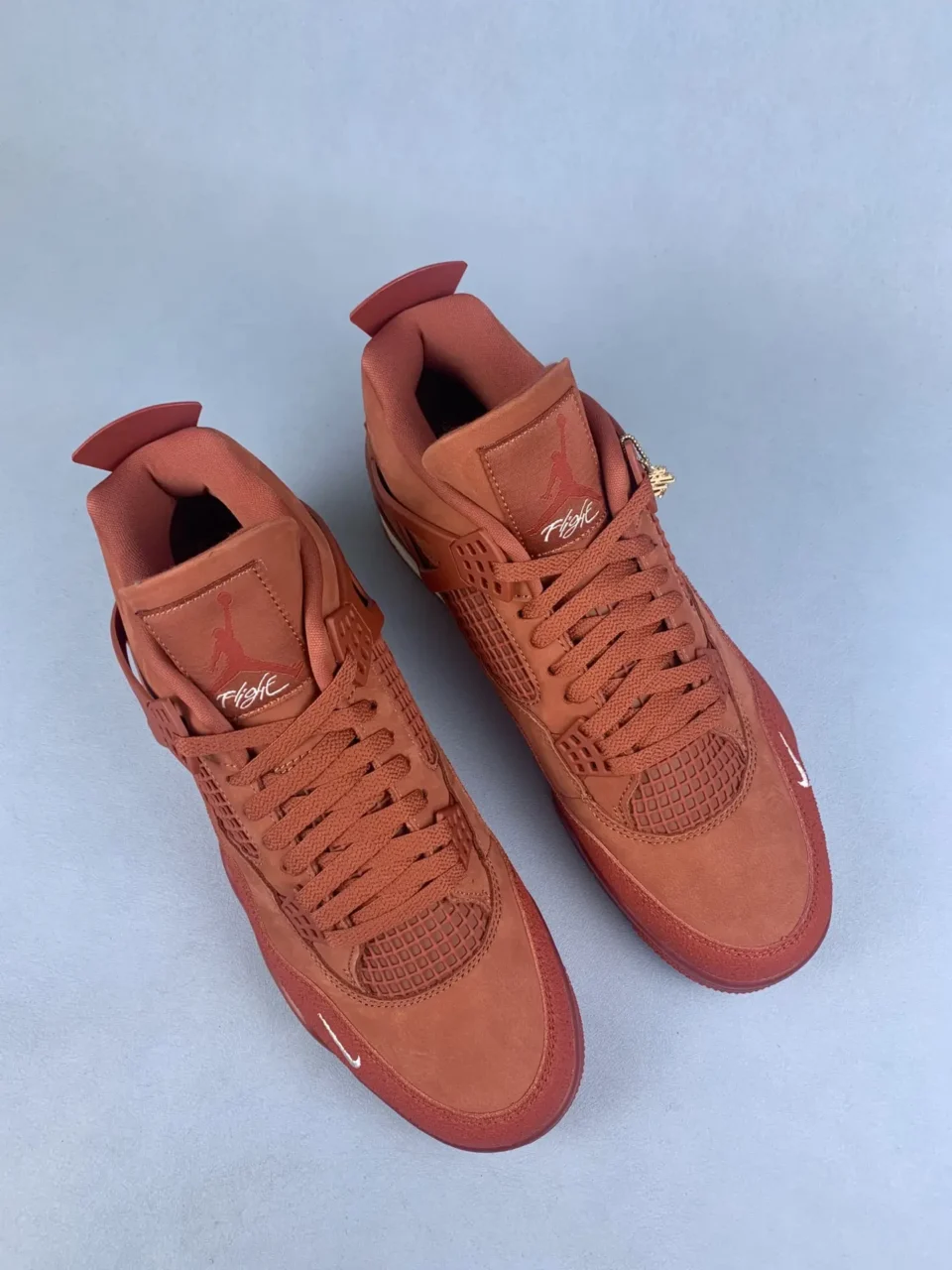 Nike Air Jordan 4 Retro Red Suede Sneakers