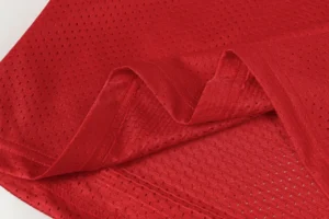RepsGoat sports jersey red breathable mesh polyester fabric with reinforced stitching details
