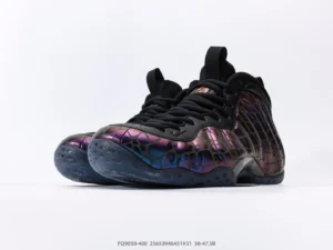 Nike Air Foamposite One FQ9050-400 black purple iridescent synthetic sneakers