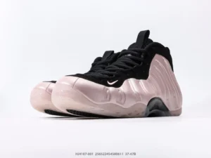 Nike Air Foamposite One HJ4187-001 rose gold black synthetic sneakers
