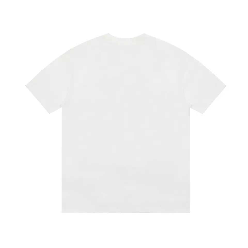 Repsgoat plain white t-shirt short sleeve cotton blend casual fit tee
