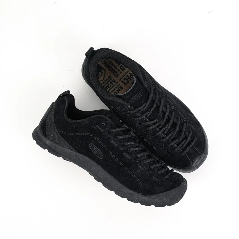 Keen Jasper sneakers black suede with rubber sole lace-up durable design