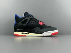 Air Jordan 4 Retro Black Canvas Court Purple Red Suede sneakers