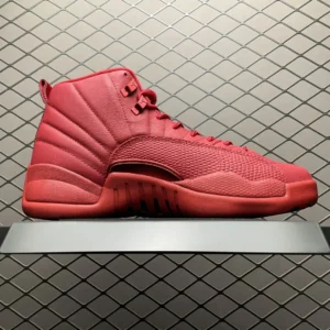 Jordan Air Jordan 12 Retro gym red gym red leather sneakers with textured overlay and tonal design