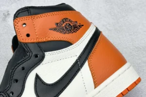 Nike Air Jordan 1 High Shattered Backboard black orange white leather sneakers