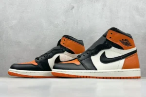 Nike Air Jordan 1 High OG Shattered Backboard orange black white leather sneakers