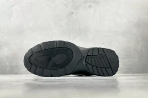 Dior Walk'n'Dior B30 black sole rubber outsole sneaker with embossed logo and tread pattern