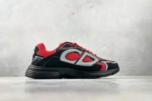 CDG x Nike Air Max 200 DJ4669-001 black red mesh and leather sneakers