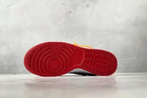 Nike Air Jordan 1 Low OG University Red black white leather sneakers with red sole