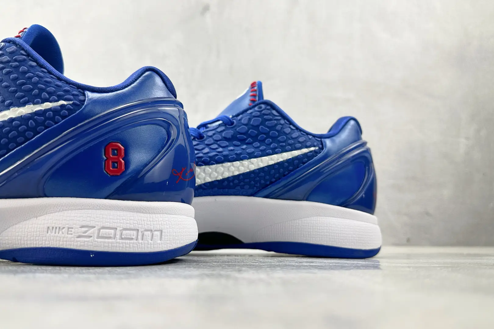 Nike Kobe IV Protro blue white red Zoom low-top basketball sneakers synthetic leather