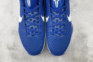 Nike Kobe AD NXT 360 blue white swoosh mesh and synthetic sneakers with textured upper