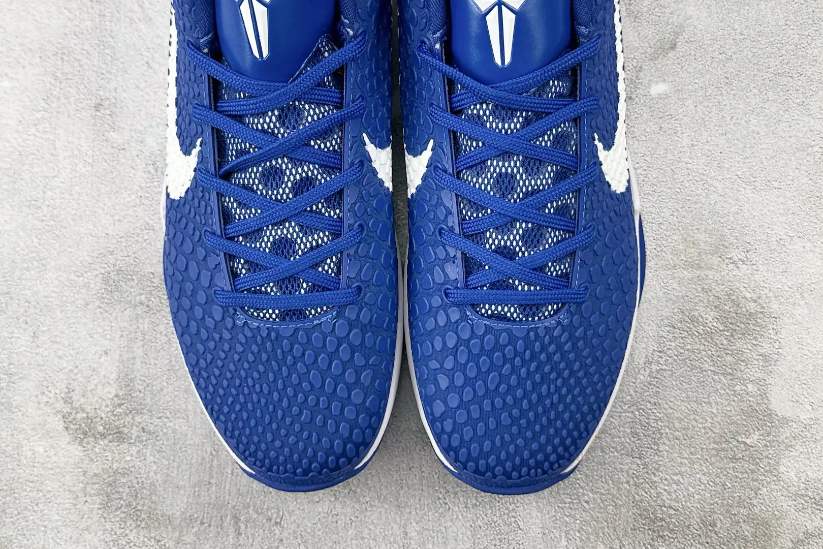 Nike Kobe AD NXT 360 blue white swoosh mesh and synthetic sneakers with textured upper