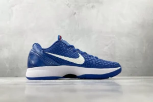 Nike Zoom Kobe V Protro blue white textured synthetic leather sneakers