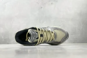 Asics Gel-Kayano 14 beige black mesh and synthetic sneakers