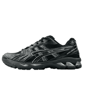 Asics Gel-Coffee 14 sneakers in black, showcasing sleek design and breathable mesh upper, featured for sale at $99.00.