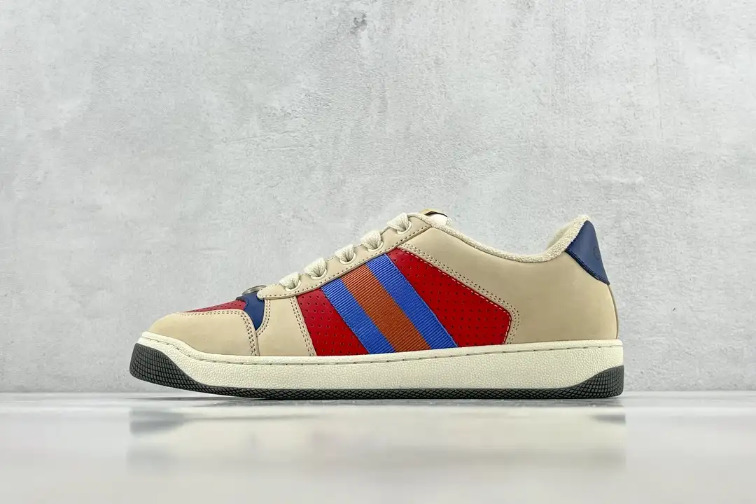 Gucci  Screener Distressed Leather