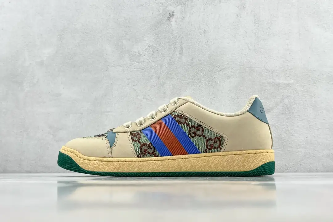 Gucci  Screener Distressed Leather