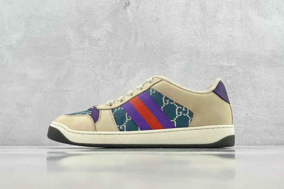 GUCCI Screener Series GG Enamel  Small Dirty Shoes