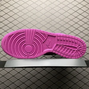 Nike Air Jordan 1 Low court purple rubber sole sneakers with embossed logo and traction pattern